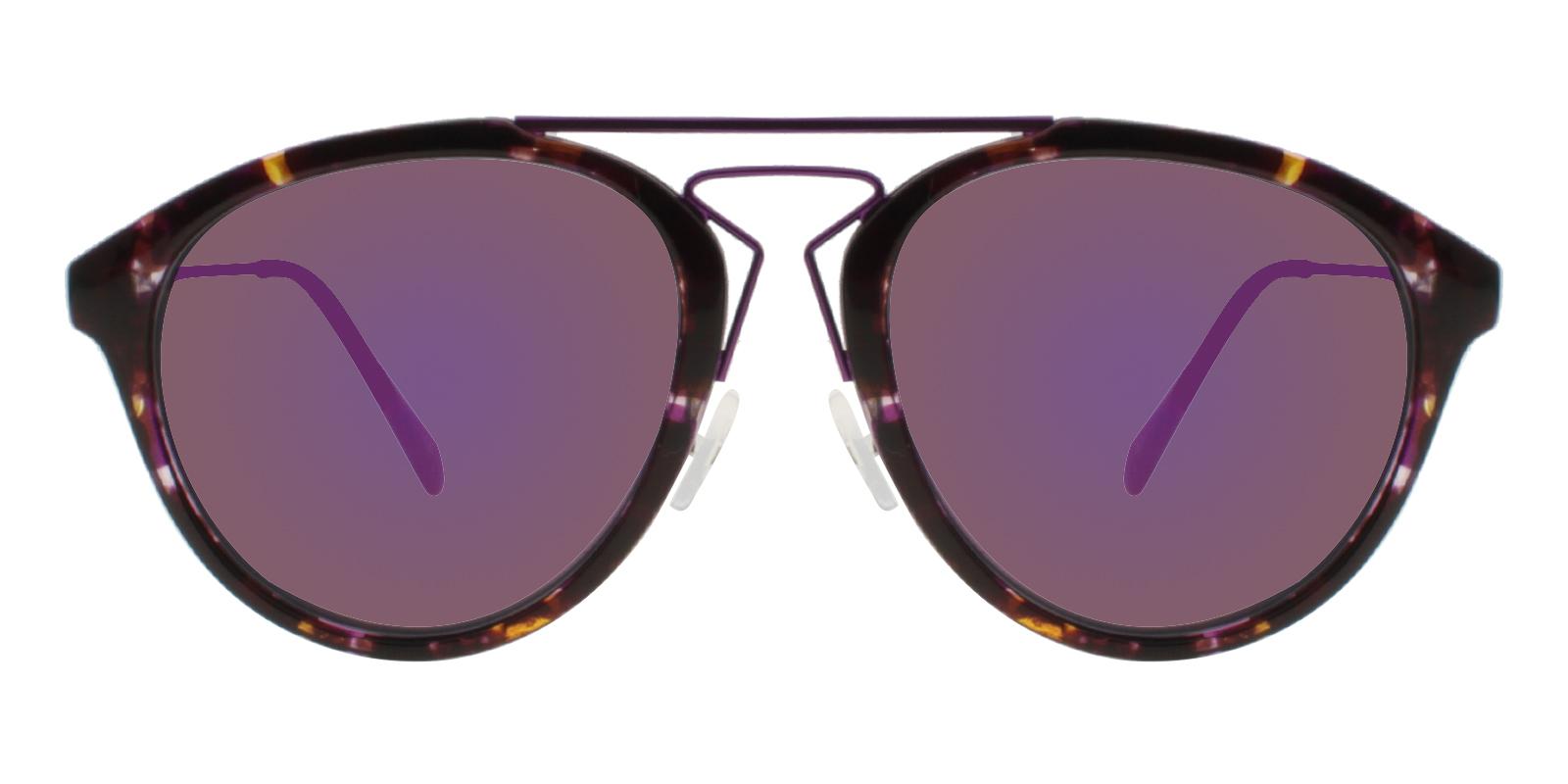 Ava Purple Metal , Combination , TR Sunglasses , NosePads Frames from ABBE Glasses