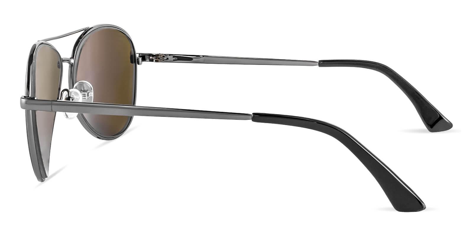 Aiden Gun Metal NosePads , SpringHinges , Sunglasses Frames from ABBE Glasses