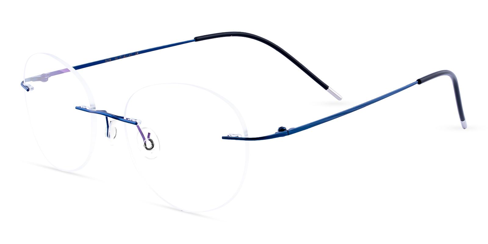 Terrace Park Blue Metal Eyeglasses , NosePads Frames from ABBE Glasses