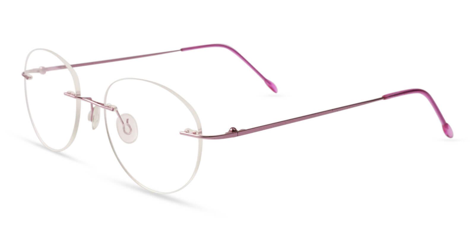 Terrace Park Pink Metal Eyeglasses , NosePads Frames from ABBE Glasses