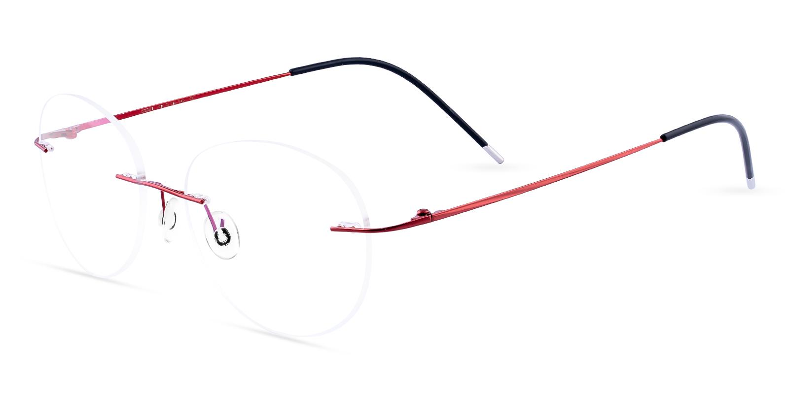 Terrace Park Red Metal Eyeglasses , NosePads Frames from ABBE Glasses