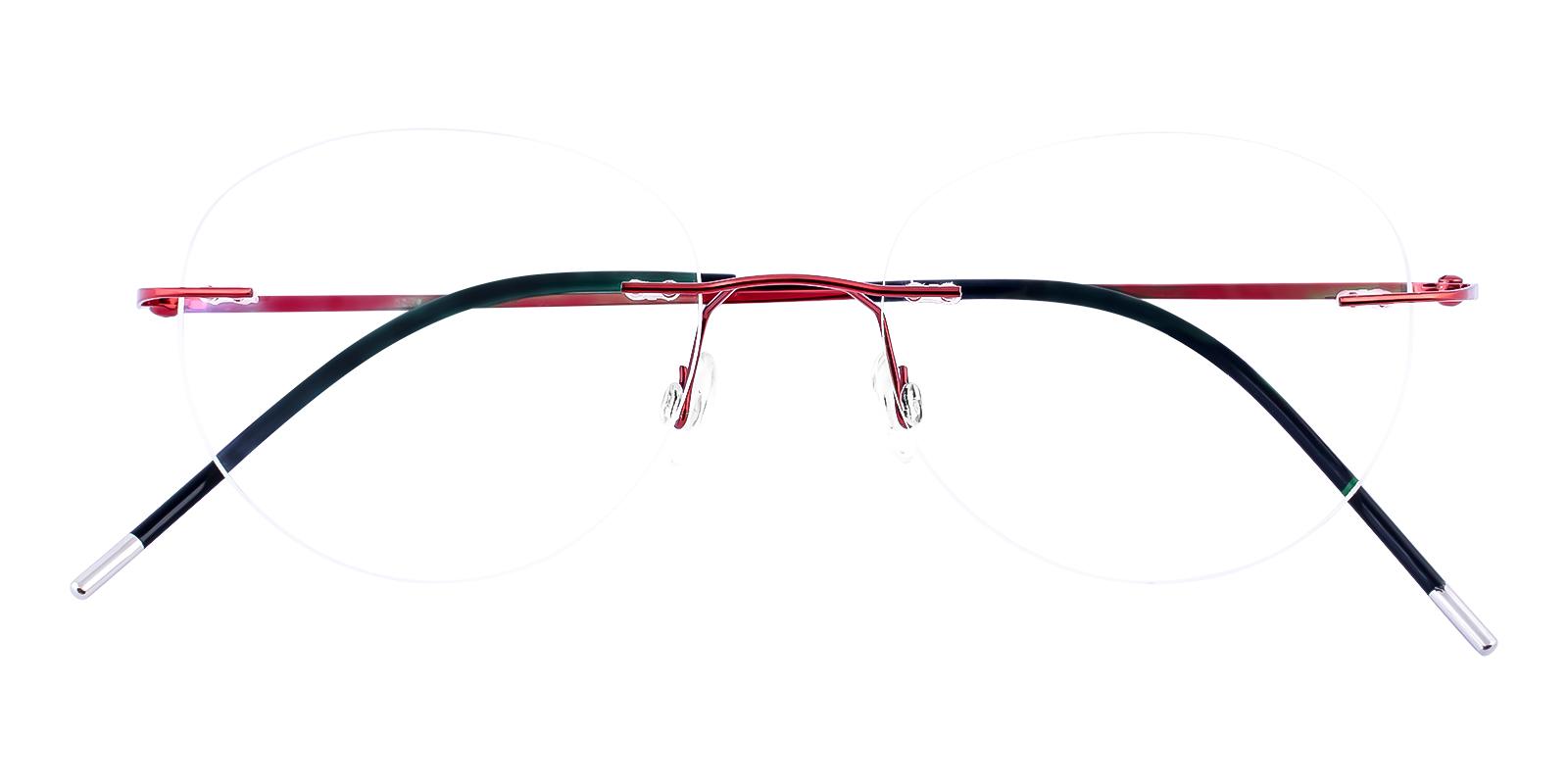 Terrace Park Red Metal Eyeglasses , NosePads Frames from ABBE Glasses