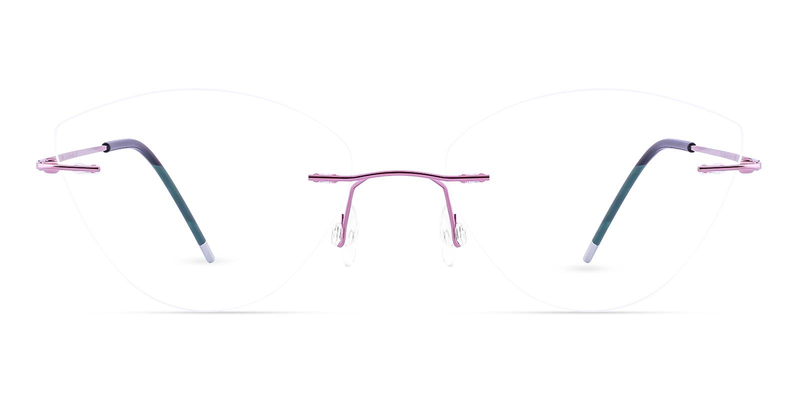 Huguenot Purple Metal Eyeglasses , NosePads Frames from ABBE Glasses