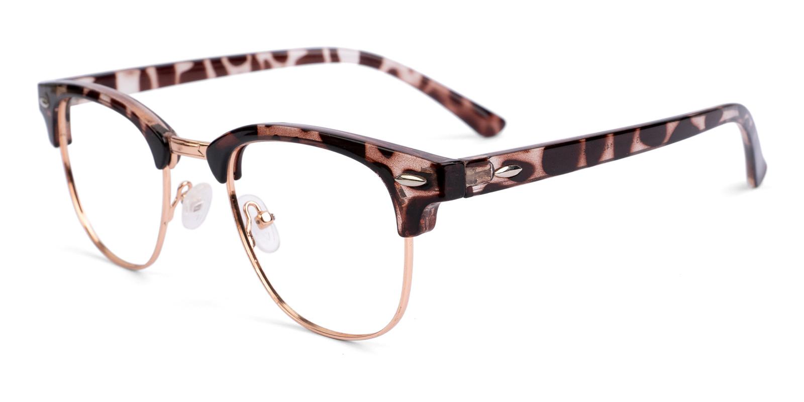 Iconium Leopard Metal , Combination , Plastic NosePads , Eyeglasses Frames from ABBE Glasses