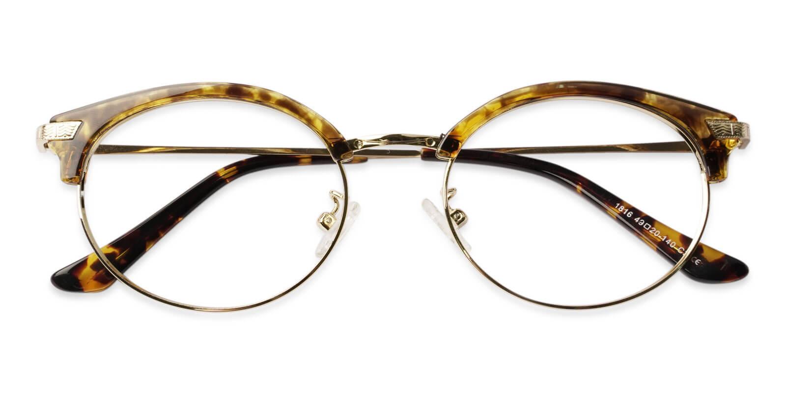 Idavada Leopard Metal , Combination , TR Eyeglasses , NosePads Frames from ABBE Glasses