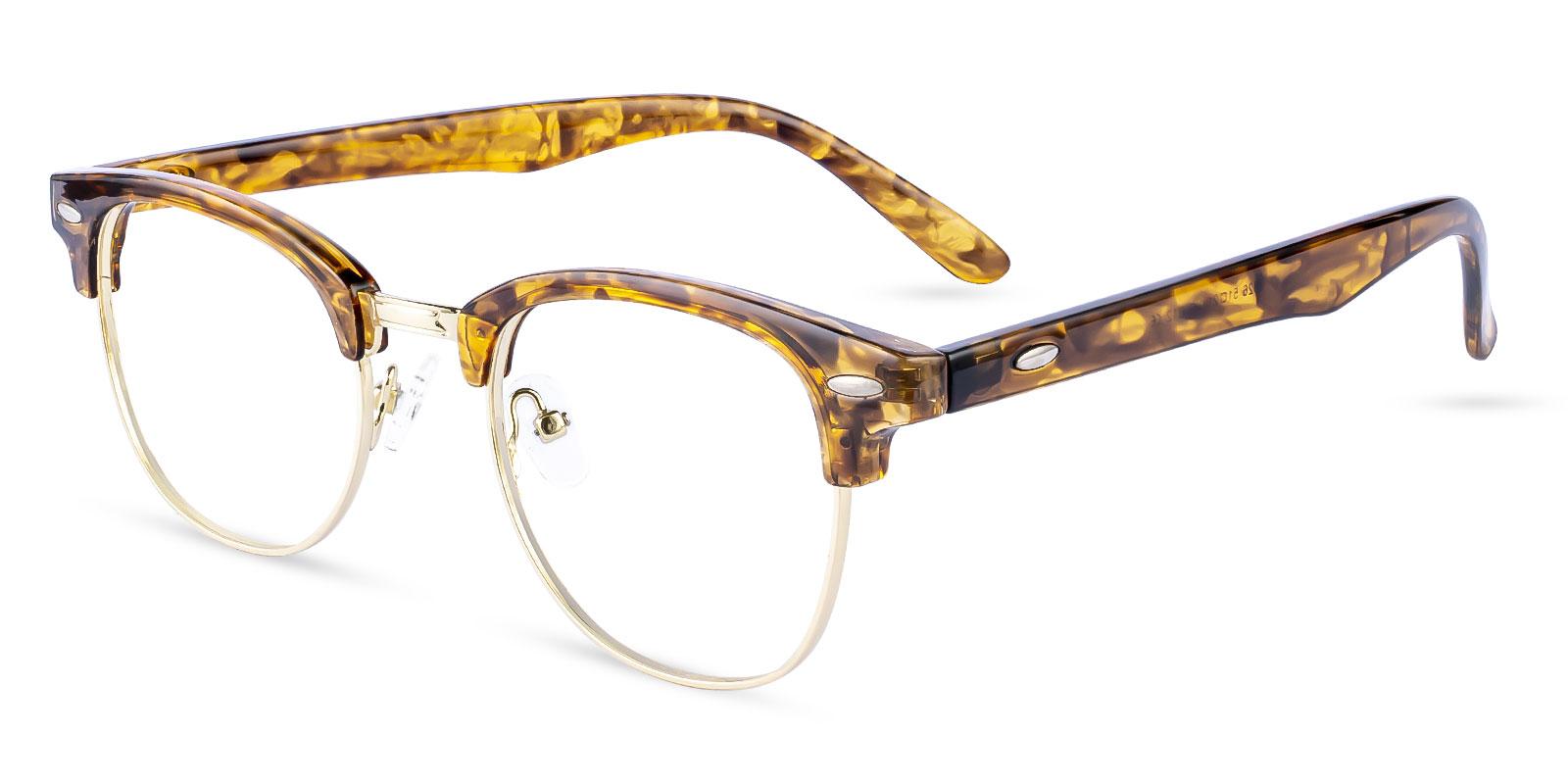 Greeley Gold Metal Eyeglasses , NosePads Frames from ABBE Glasses