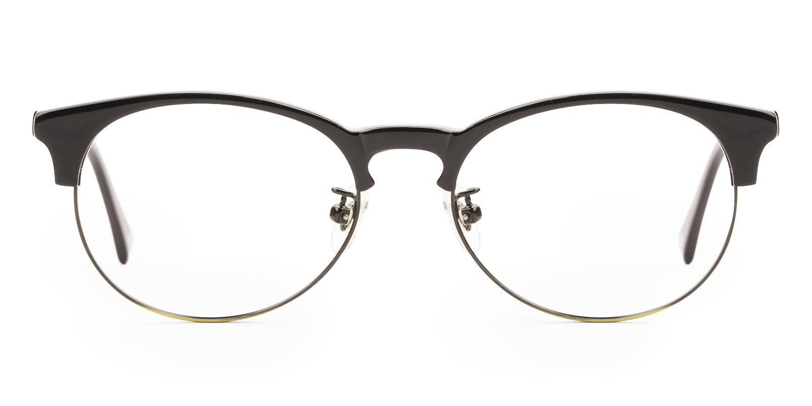 Luna Black Metal , Combination , TR Eyeglasses , NosePads Frames from ABBE Glasses