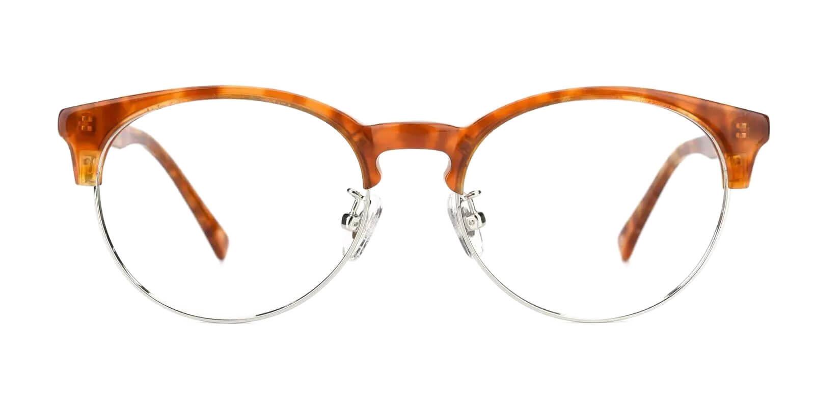 Luna Brown Metal , Combination , TR Eyeglasses , NosePads Frames from ABBE Glasses