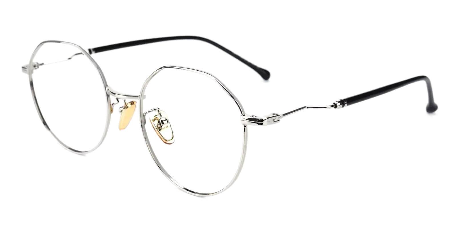 Kawk Silver Metal Eyeglasses , NosePads Frames from ABBE Glasses