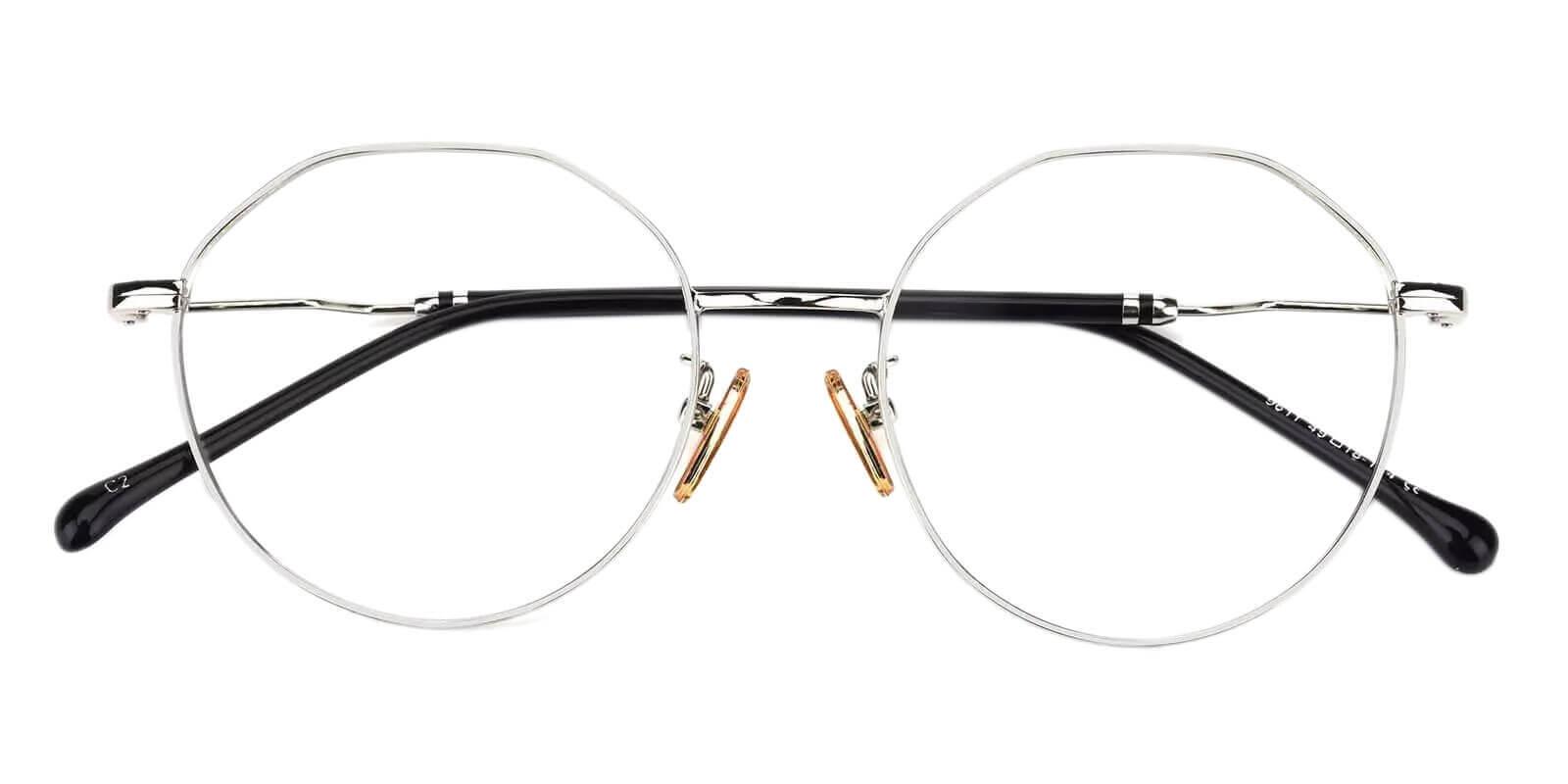 Kawk Silver Metal Eyeglasses , NosePads Frames from ABBE Glasses