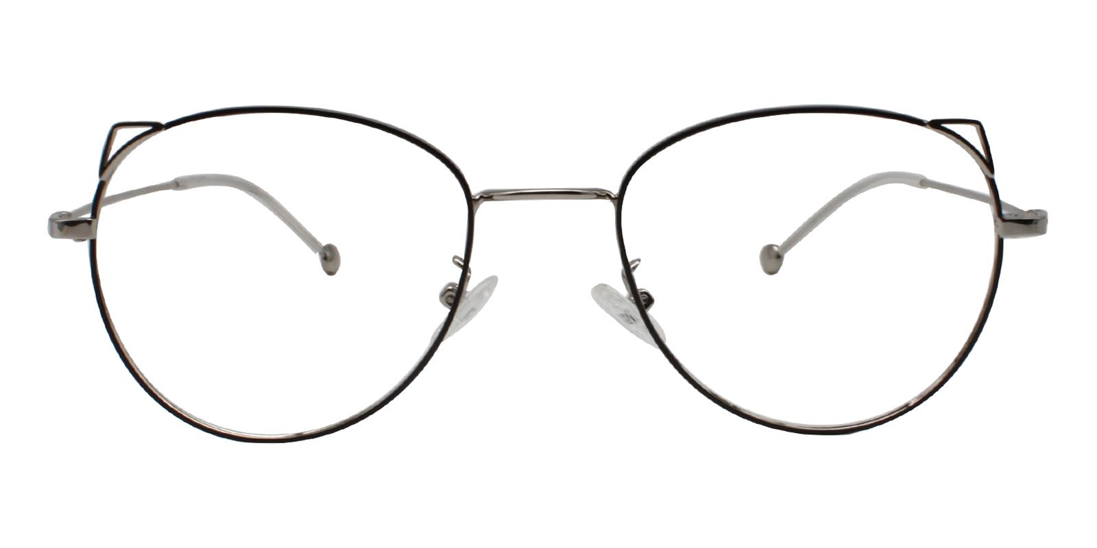 24.49 Silver Metal Eyeglasses , NosePads Frames from ABBE Glasses