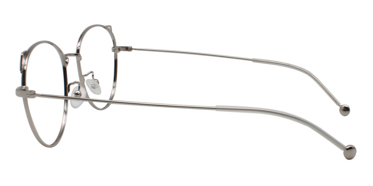 24.49 Silver Metal Eyeglasses , NosePads Frames from ABBE Glasses