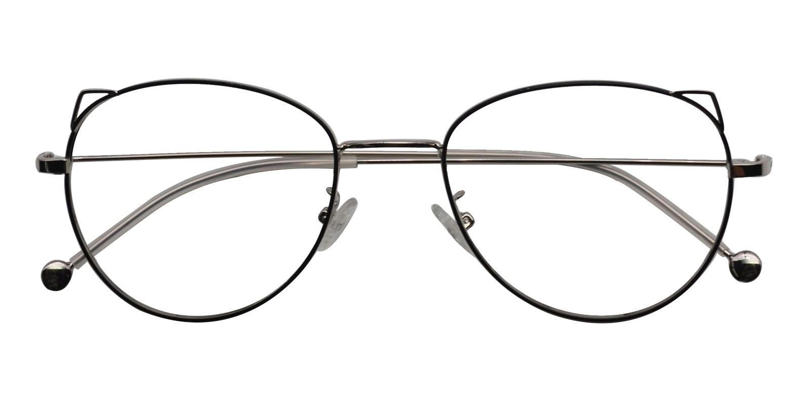 24.49 Silver Metal Eyeglasses , NosePads Frames from ABBE Glasses