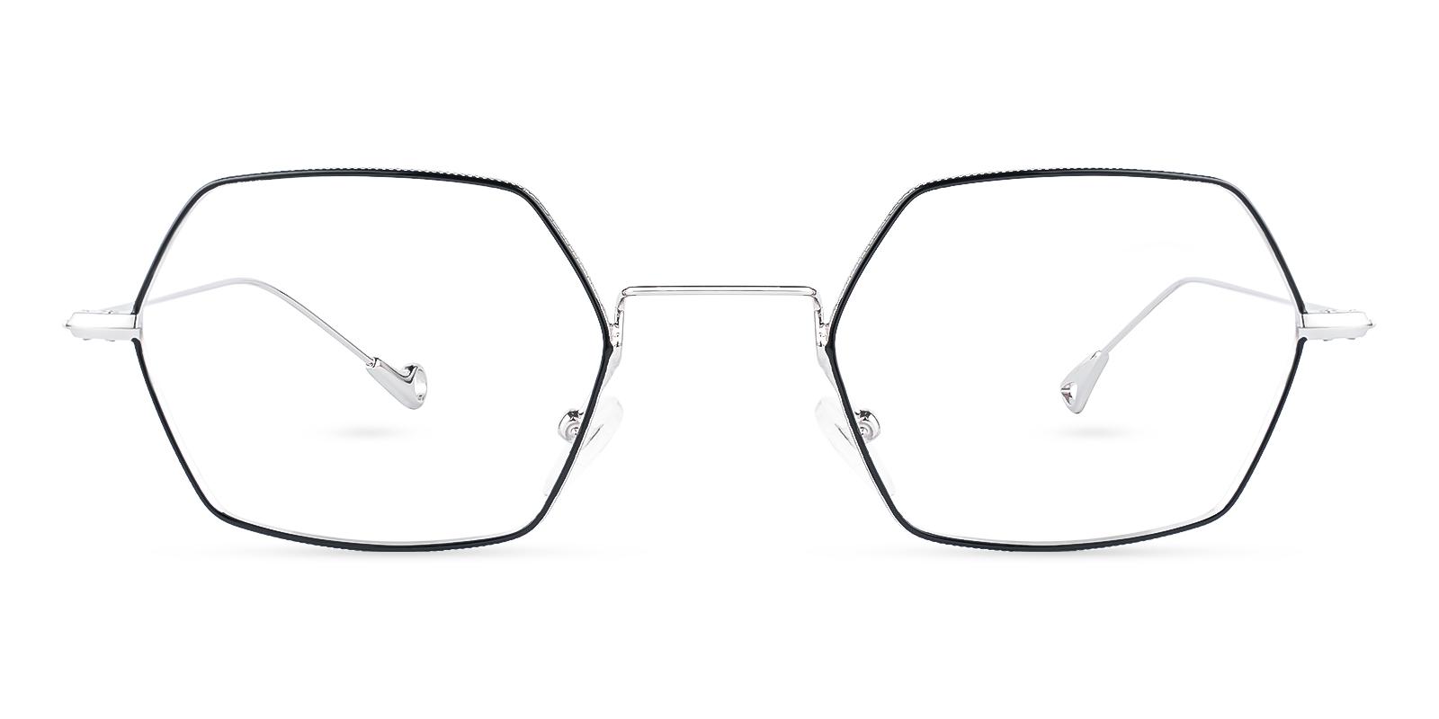 Crystal Multicolor Metal Eyeglasses , NosePads Frames from ABBE Glasses