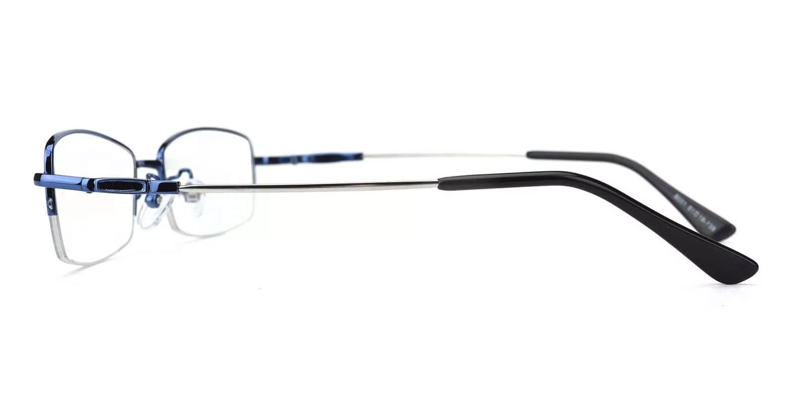 Benjamin Blue Metal Eyeglasses , NosePads Frames from ABBE Glasses