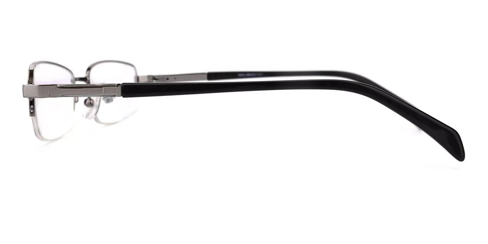 Michael Gun Metal Eyeglasses , NosePads , SpringHinges Frames from ABBE Glasses