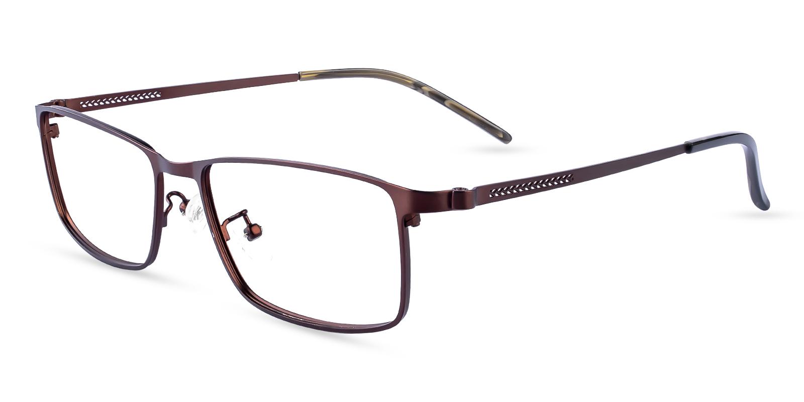 Daniel Brown Metal Eyeglasses , NosePads Frames from ABBE Glasses