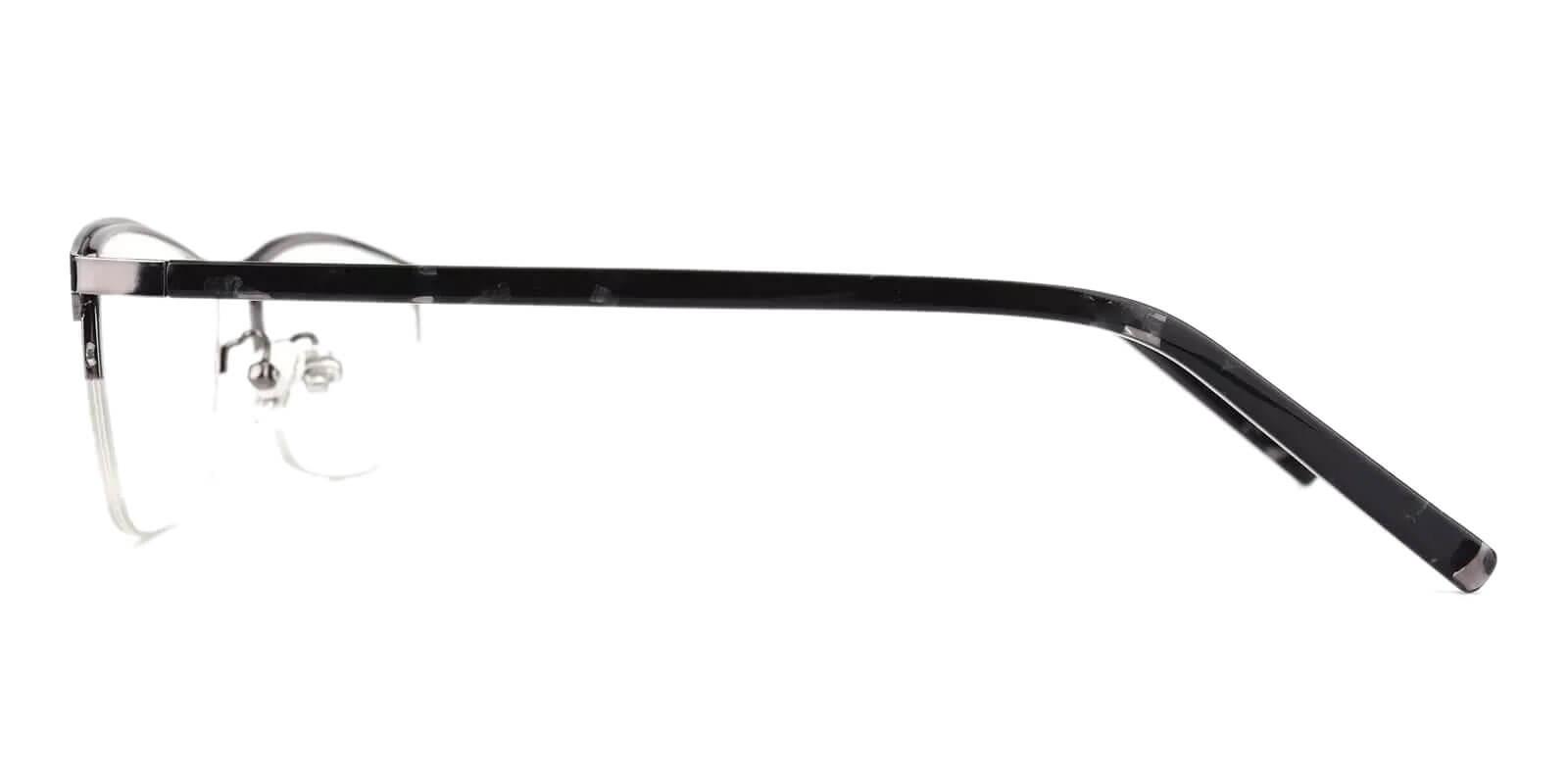 William Gun Metal Eyeglasses , NosePads Frames from ABBE Glasses