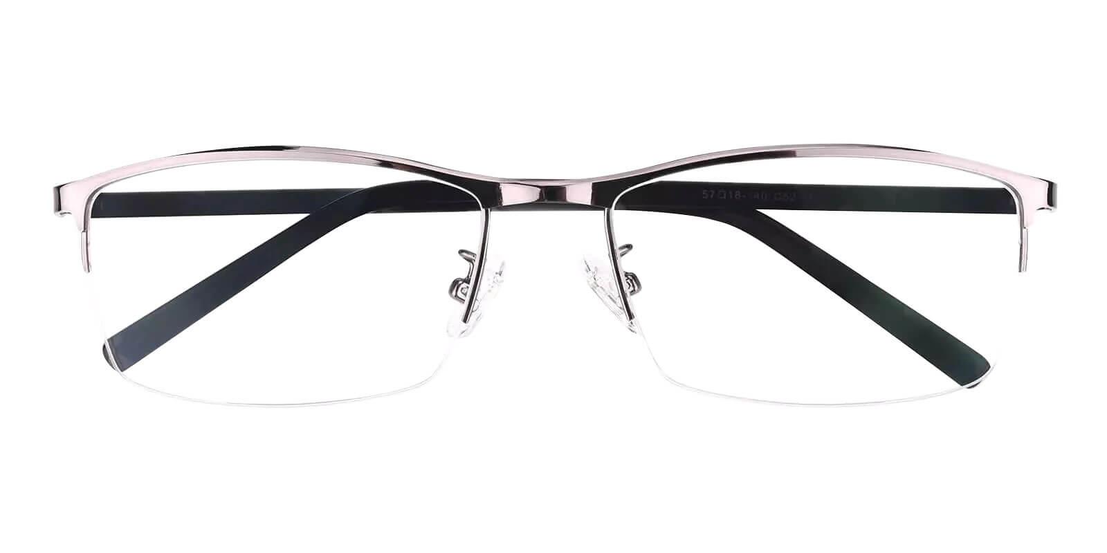 William Gun Metal Eyeglasses , NosePads Frames from ABBE Glasses