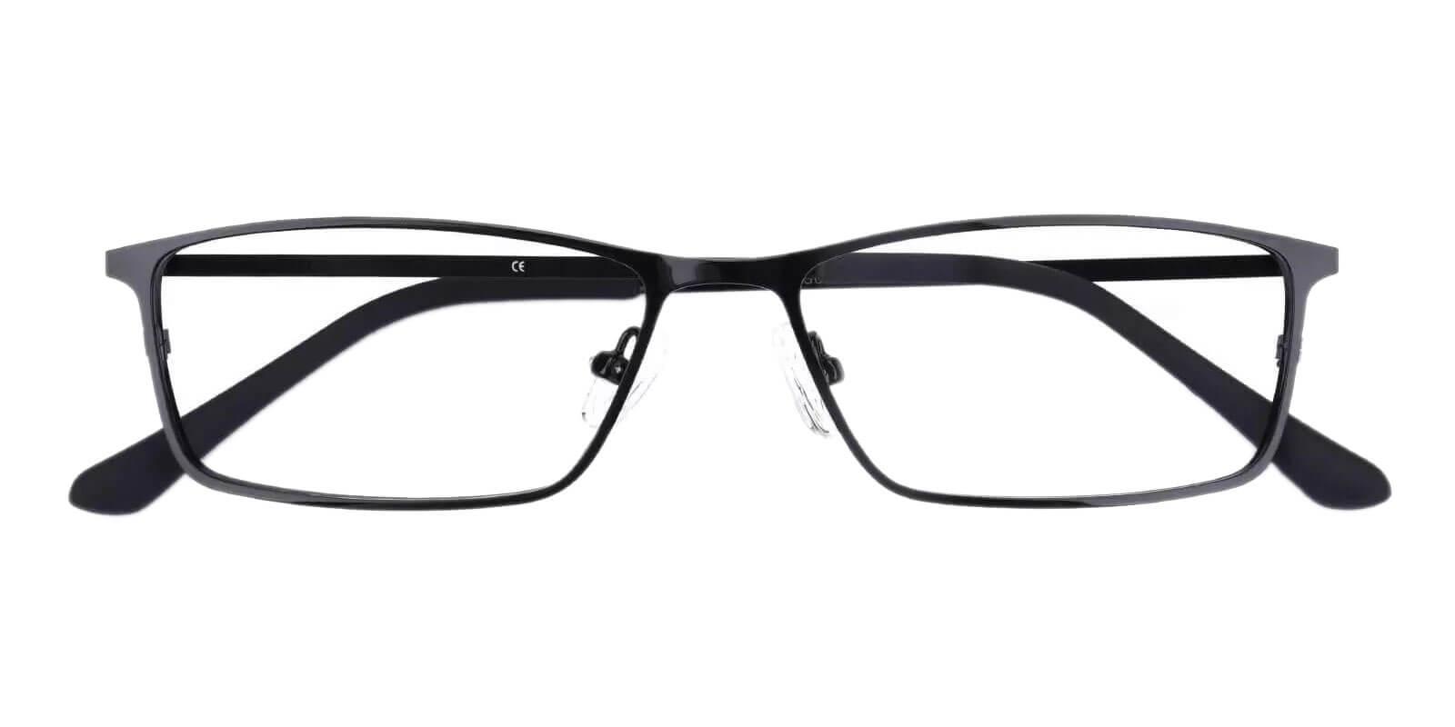 Wildersville Black Metal Eyeglasses , NosePads Frames from ABBE Glasses