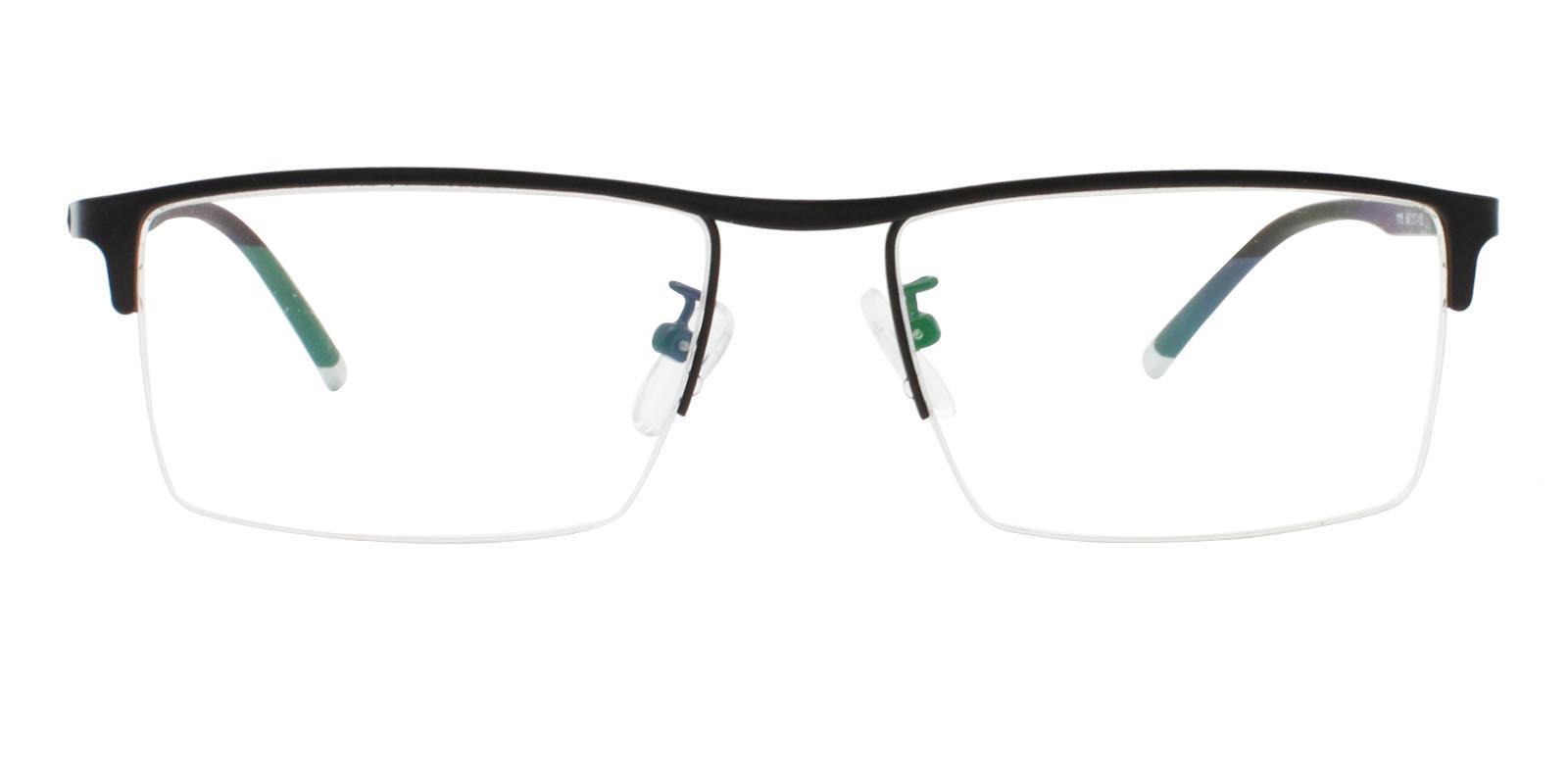 Jayden Black Metal Eyeglasses , NosePads Frames from ABBE Glasses