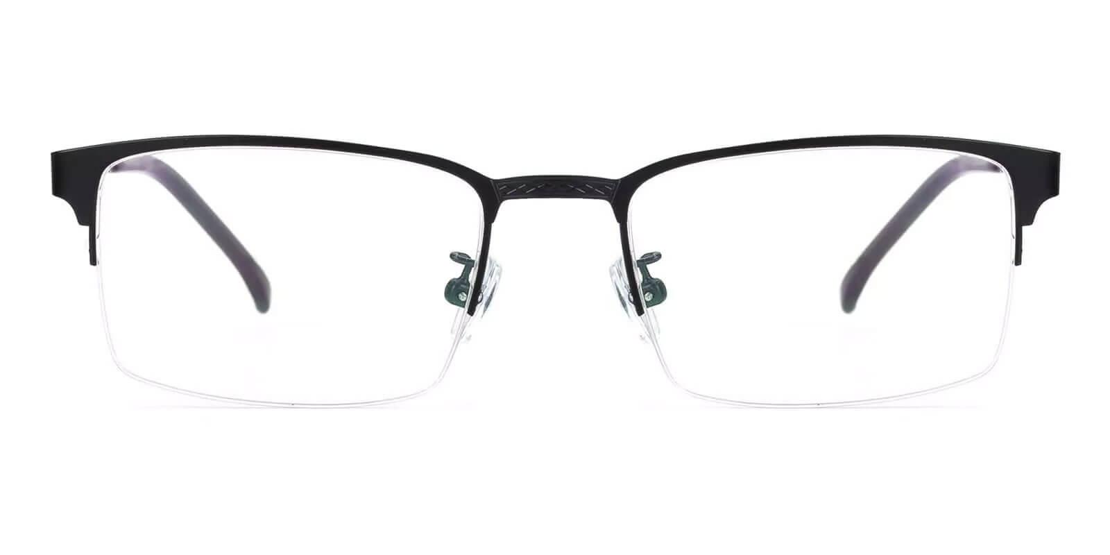 Gabriel Black Metal Eyeglasses , NosePads Frames from ABBE Glasses