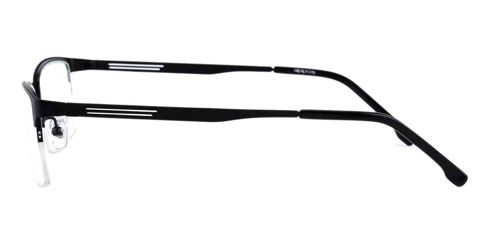 Gabriel Black Metal Eyeglasses , NosePads Frames from ABBE Glasses