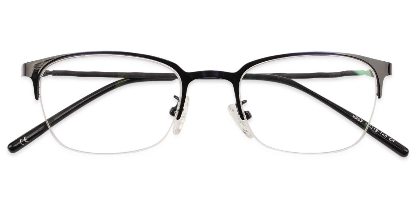 Lassiter Blue Metal Eyeglasses , NosePads Frames from ABBE Glasses