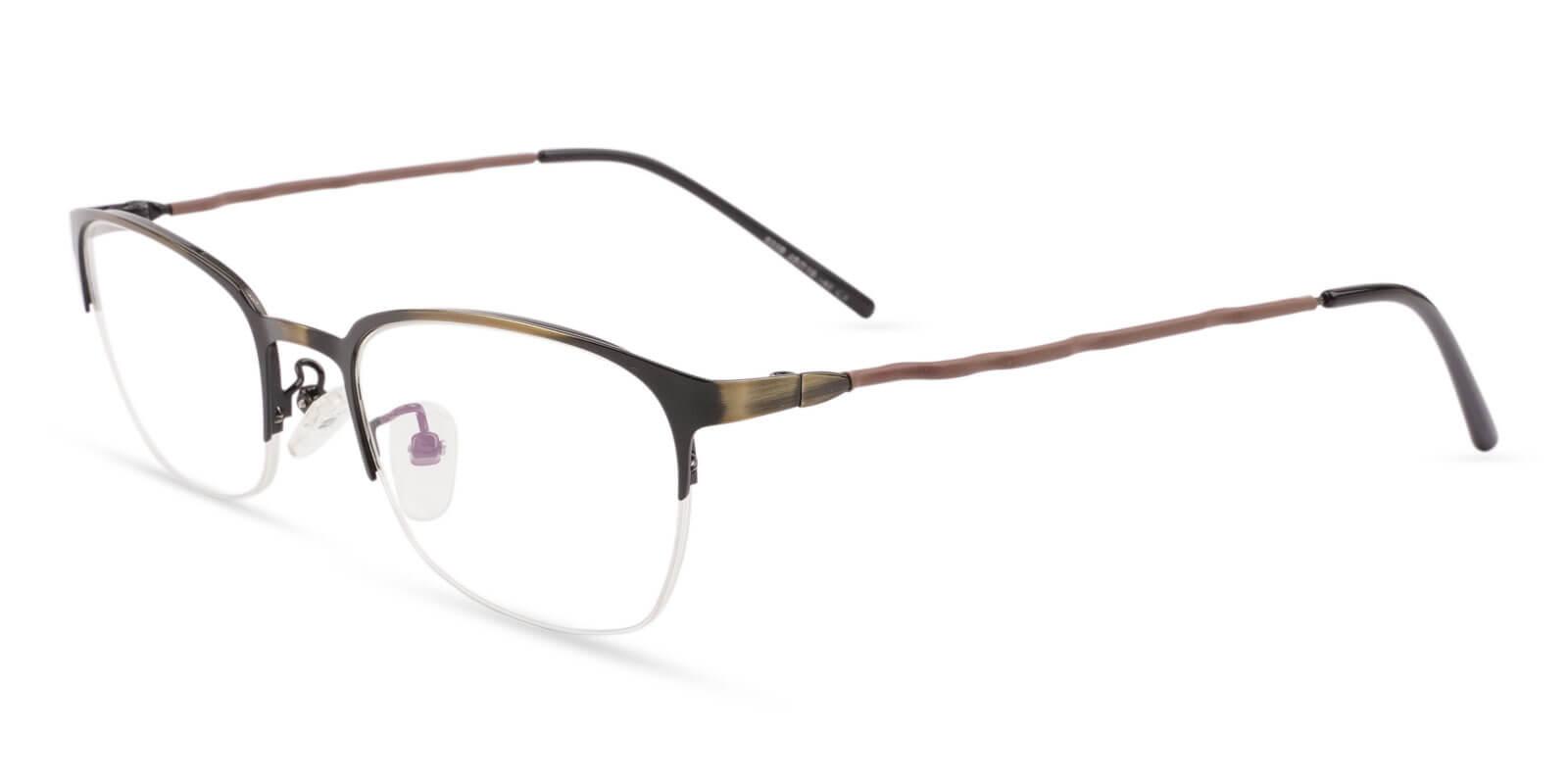 Lassiter Brown Metal NosePads , Eyeglasses Frames from ABBE Glasses