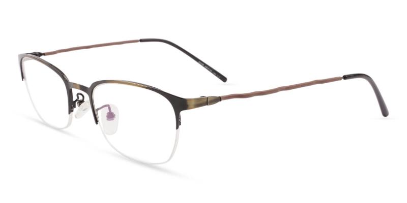 Brown Lassiter - Metal ,Eyeglasses