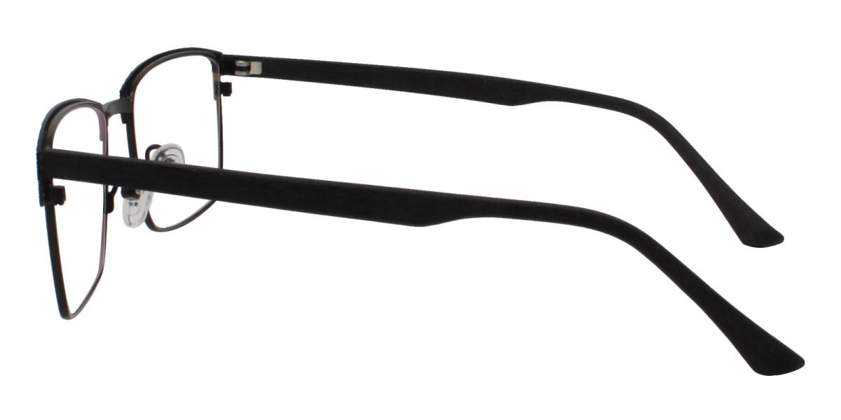 24.49 Black Metal Eyeglasses , NosePads Frames from ABBE Glasses