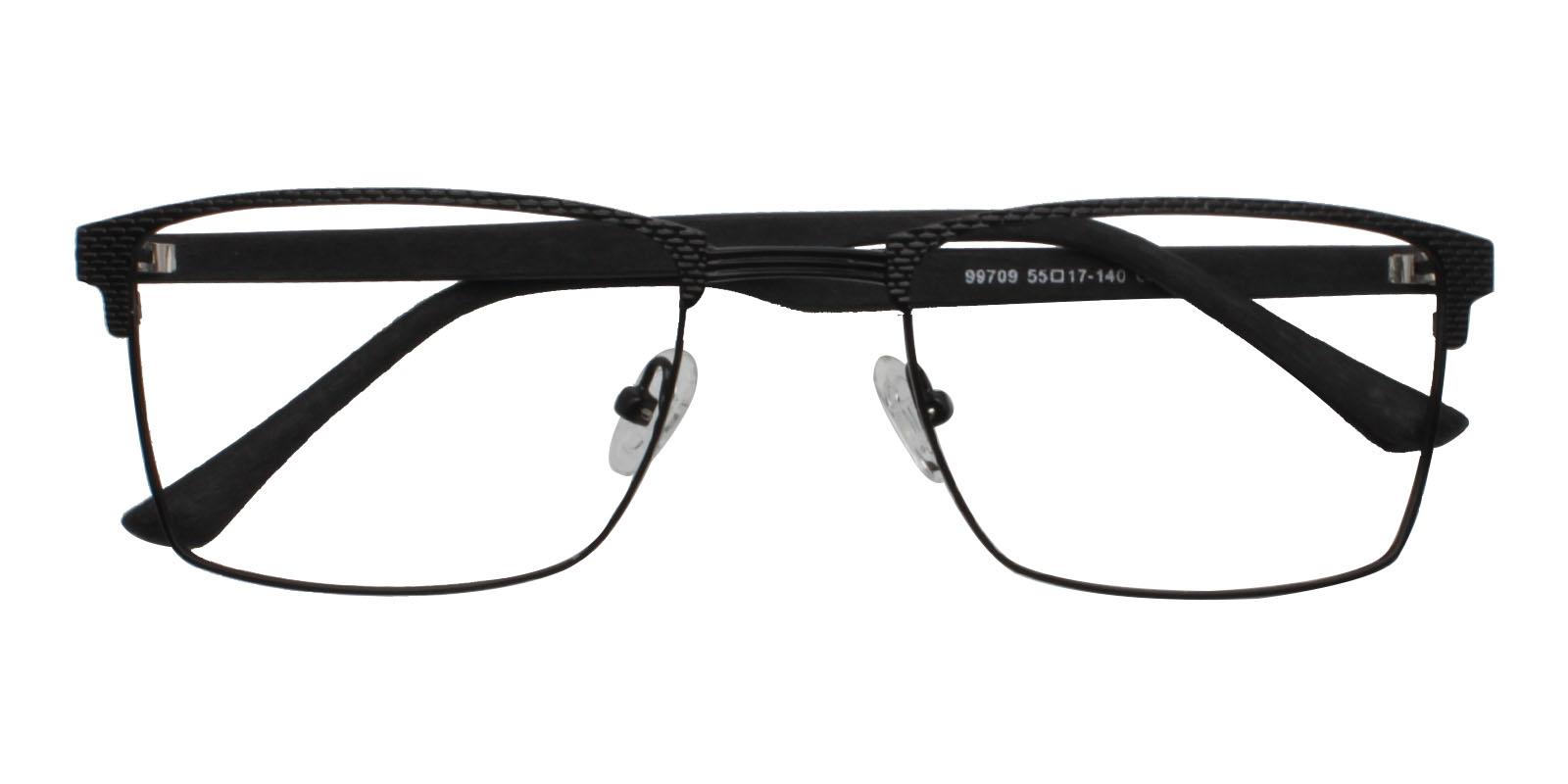 24.49 Black Metal Eyeglasses , NosePads Frames from ABBE Glasses