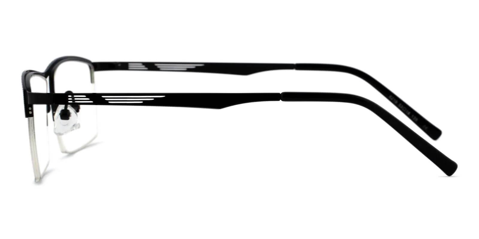 Henry Black Metal Eyeglasses , NosePads Frames from ABBE Glasses