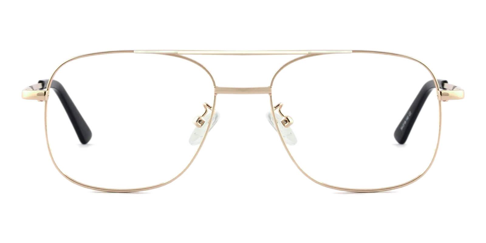 Gatewood  Gold Metal Eyeglasses , NosePads , SpringHinges Frames from ABBE Glasses