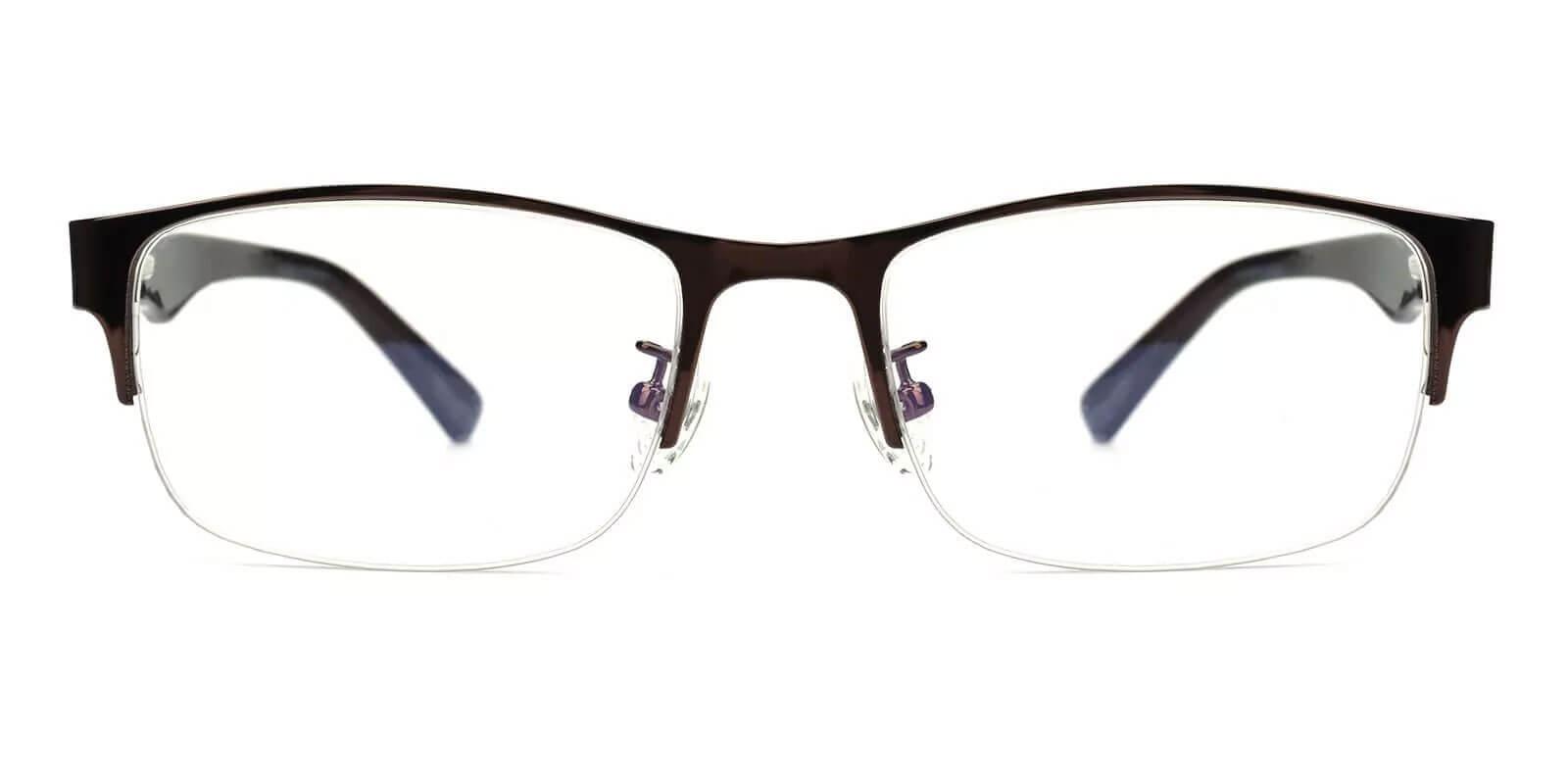 Julian Brown Metal SpringHinges , Eyeglasses , NosePads Frames from ABBE Glasses