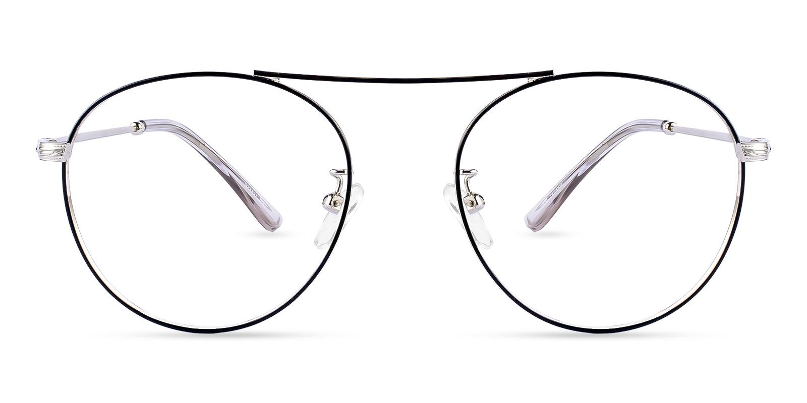 Ellie Silver Metal Eyeglasses , NosePads Frames from ABBE Glasses
