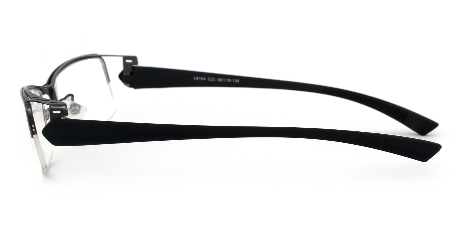 Jaxon Gun Metal Eyeglasses , NosePads Frames from ABBE Glasses