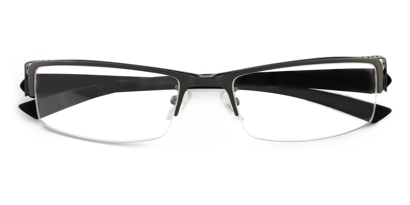 Jaxon Gun Metal Eyeglasses , NosePads Frames from ABBE Glasses