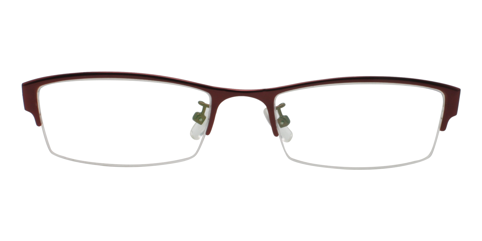 Riley Rectangle Red Frames Glasses ABBE Glasses