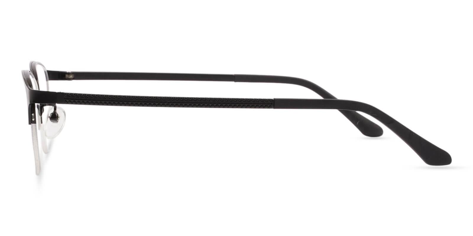 Victoria Black Metal Eyeglasses , NosePads Frames from ABBE Glasses