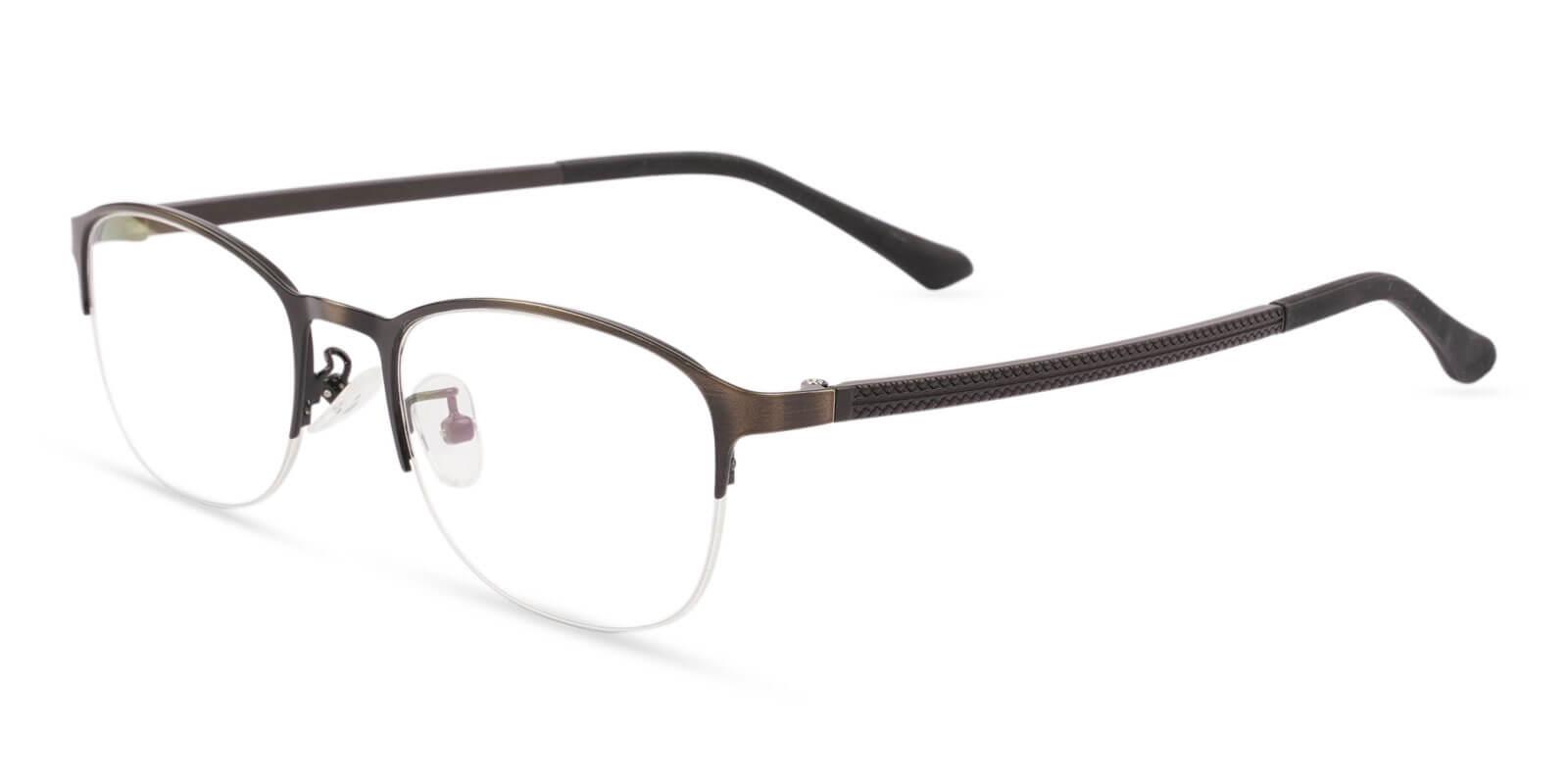 Victoria Gun Metal Eyeglasses , NosePads Frames from ABBE Glasses