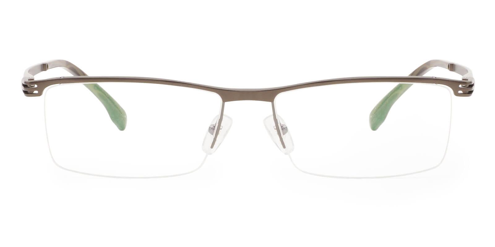 Matthew Brown Metal Eyeglasses , NosePads Frames from ABBE Glasses