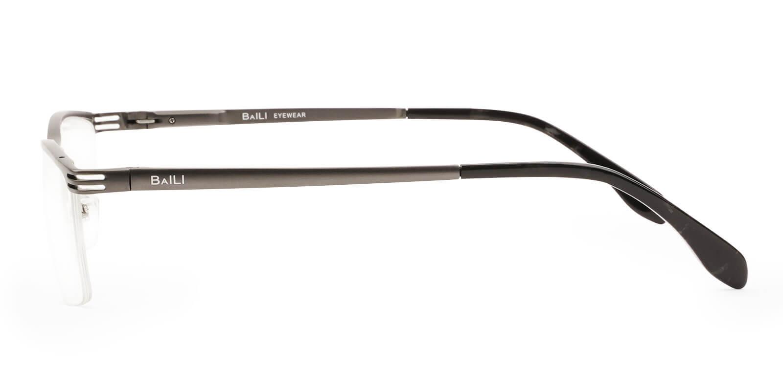 Matthew Gun Metal Eyeglasses , NosePads Frames from ABBE Glasses