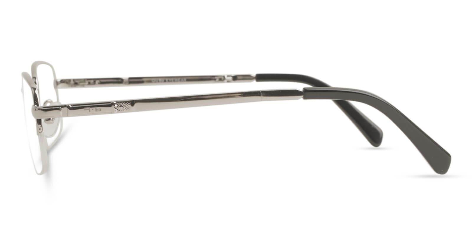 Carson Silver Metal Eyeglasses , Foldable , NosePads Frames from ABBE Glasses
