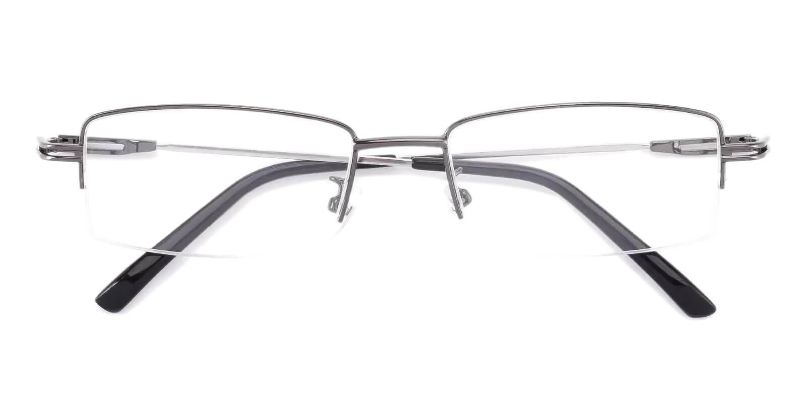 Connor Gun Metal Eyeglasses , NosePads Frames from ABBE Glasses