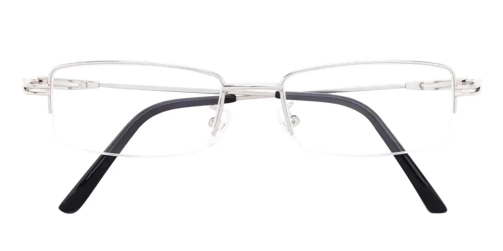 Connor Silver Metal Eyeglasses , NosePads Frames from ABBE Glasses