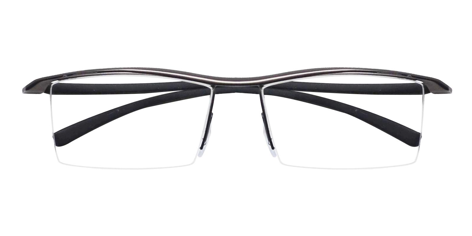 Thomas Gun Metal Eyeglasses , NosePads Frames from ABBE Glasses