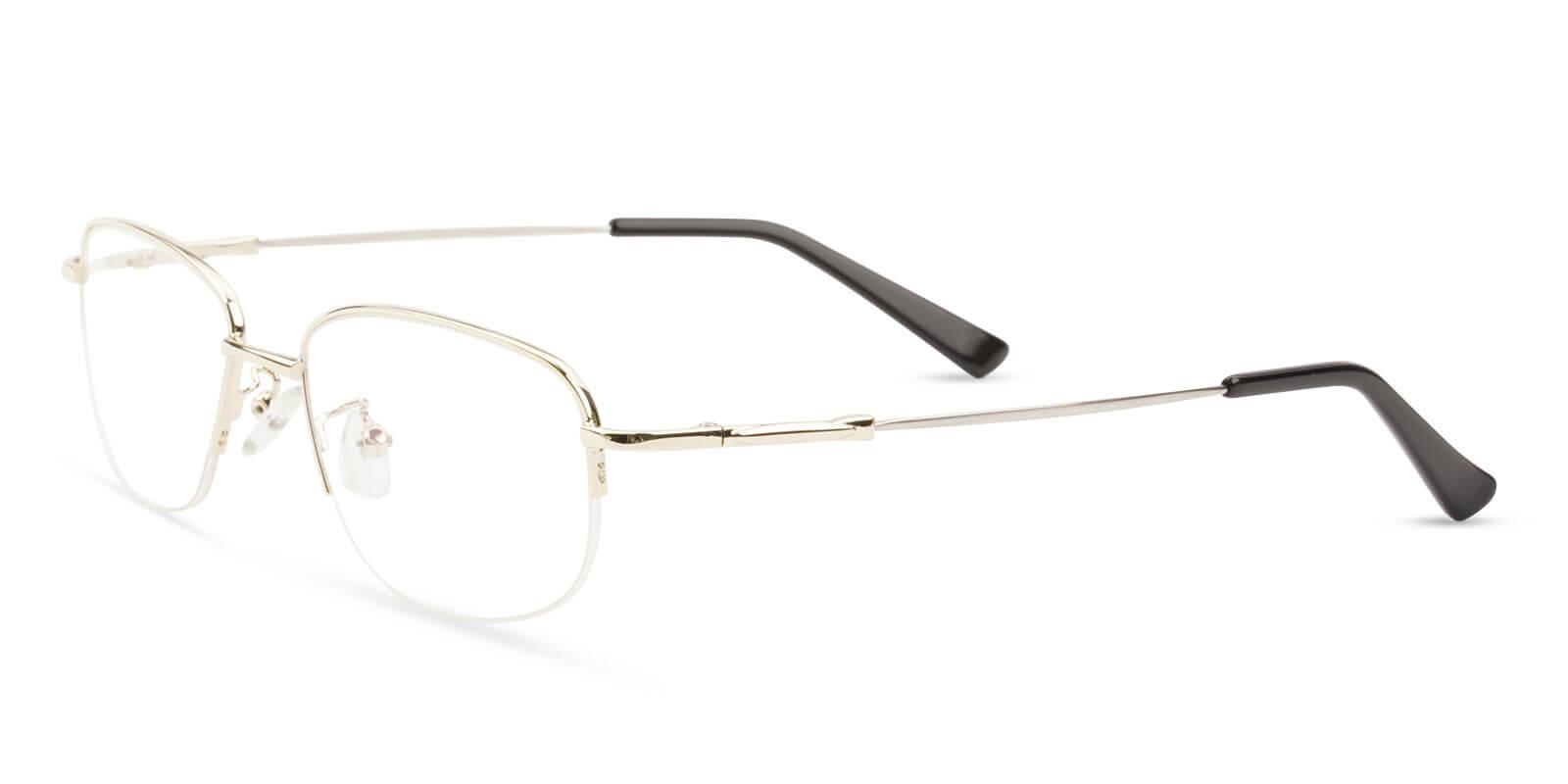 Joshua Gold Metal Eyeglasses , NosePads Frames from ABBE Glasses