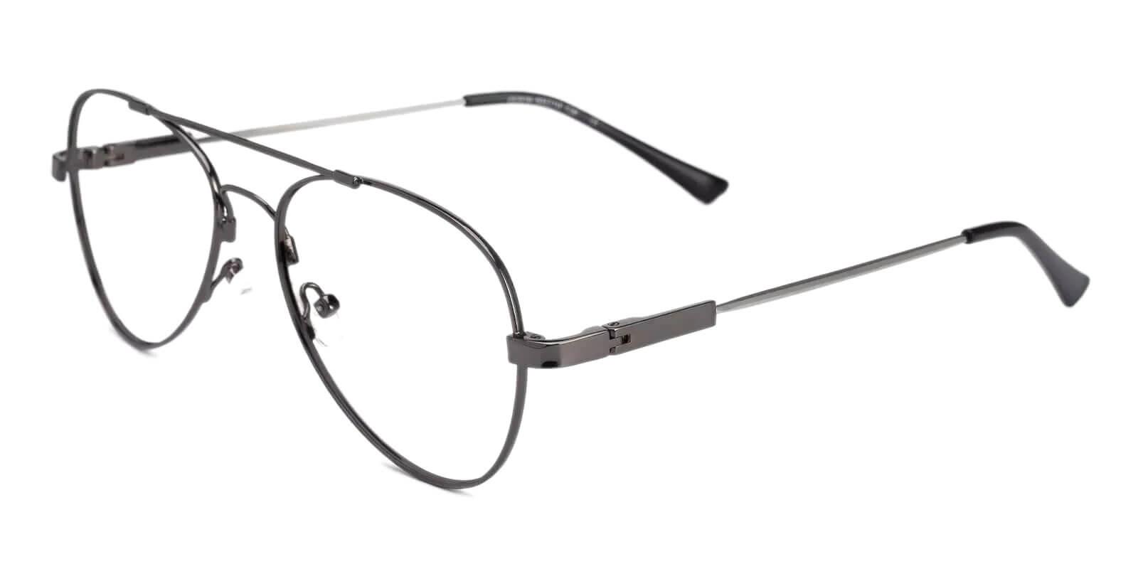 Hunter Gun Metal Eyeglasses , NosePads Frames from ABBE Glasses