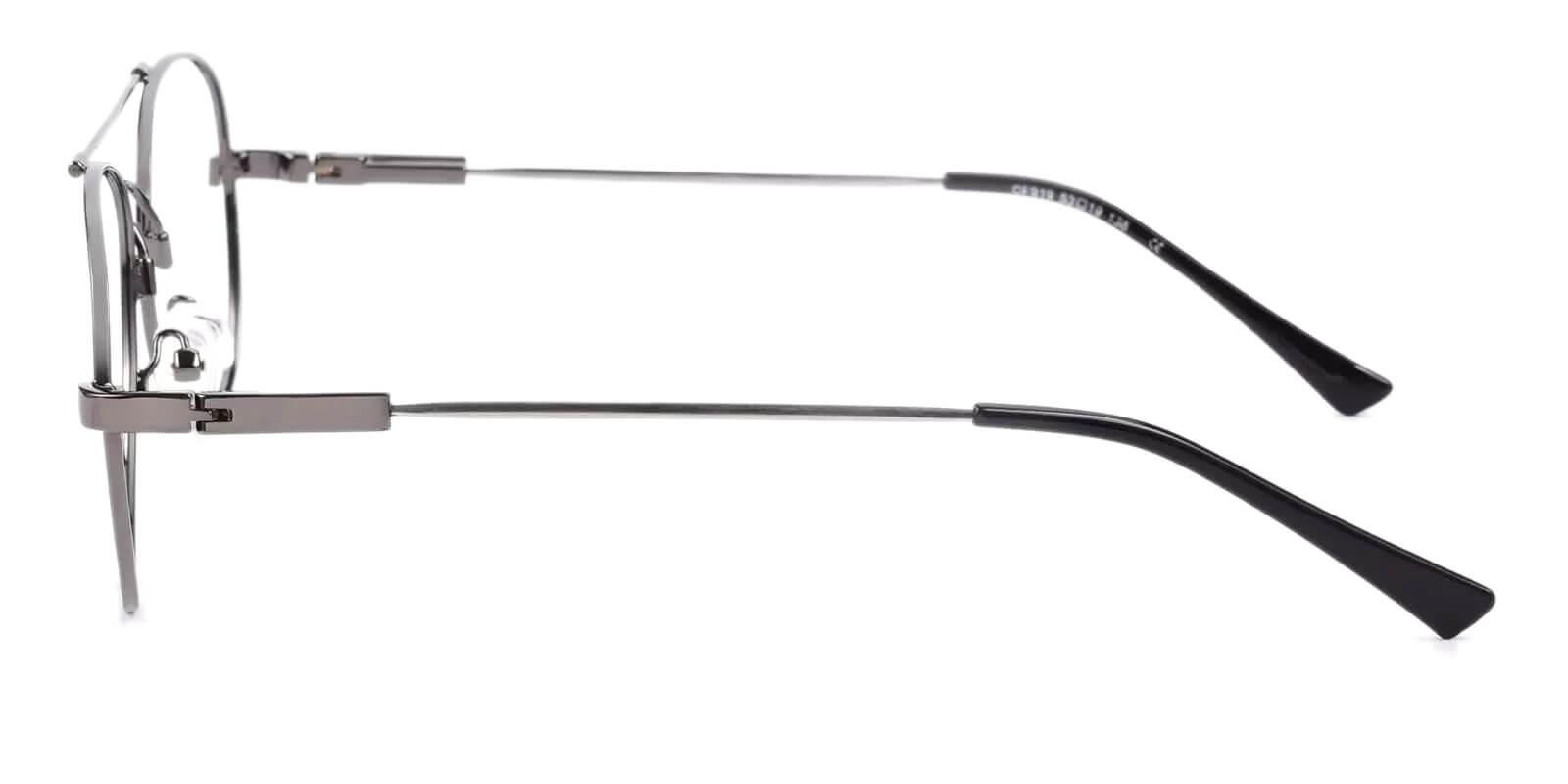 Hunter Gun Metal Eyeglasses , NosePads Frames from ABBE Glasses